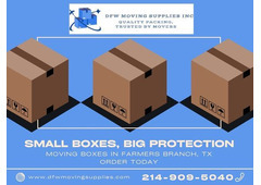 Small Boxes, Big Protection – Moving Boxes in Farmers Branch, TX | Order Today